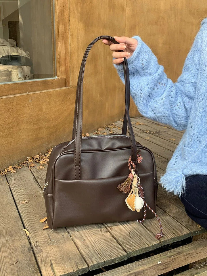 Valantomode | Amara Archival Garrison – High-Capacity Vintage-Inspired PU Leather Executive Tote