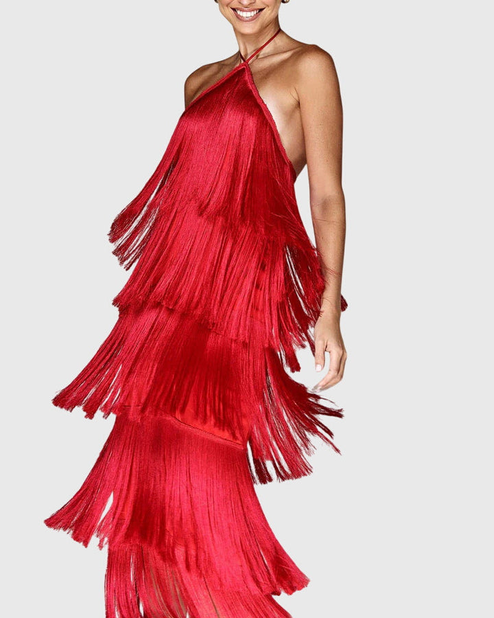 Valantomode | Trendy Tassel Dress for Effortless Summer Style