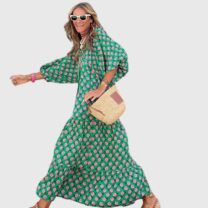 Valantomode | Stylish Bohemian Maxi Dress for Effortless Summer Elegance