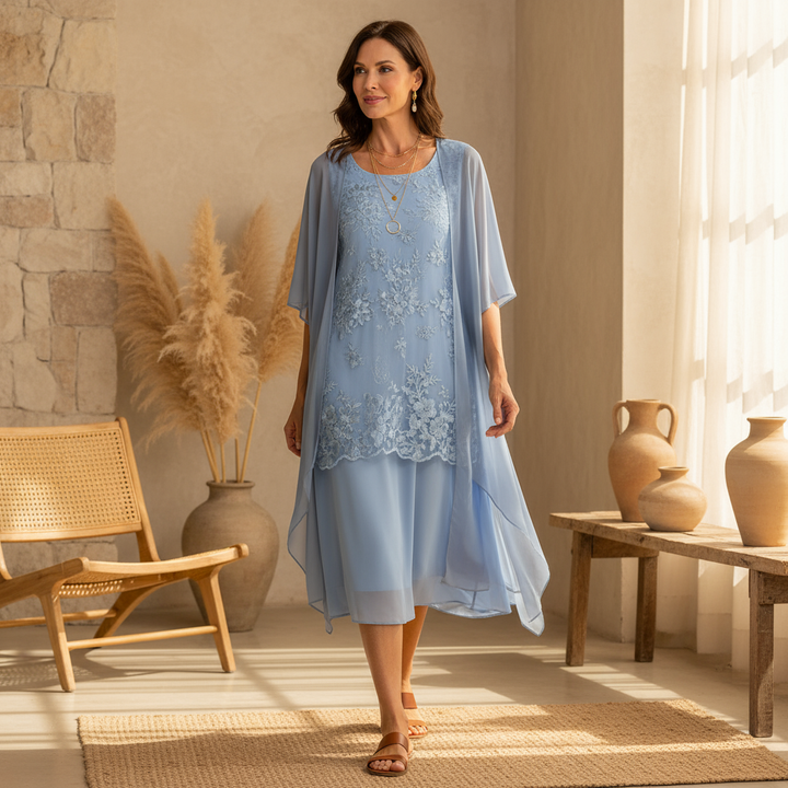 Valantomode | Dress with Layered Design