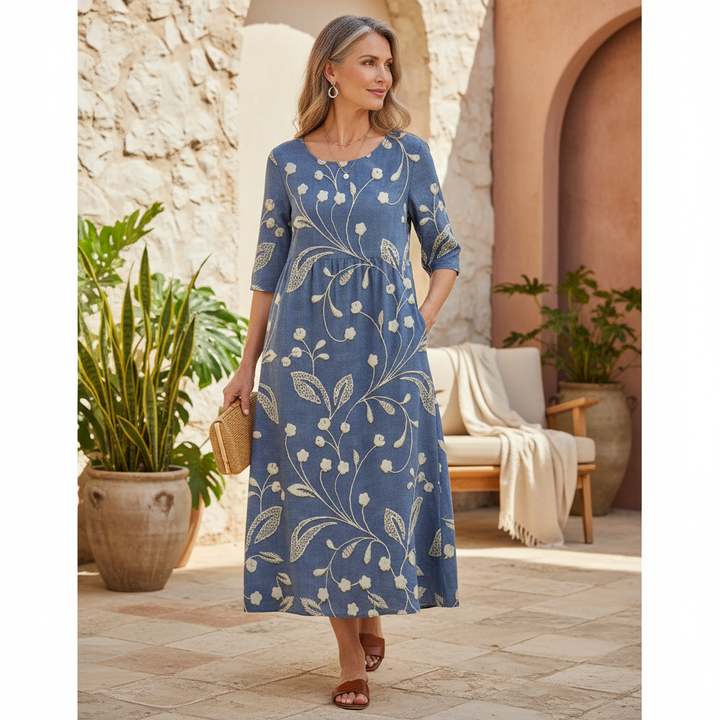 Valantomode | Dress with Floral Design