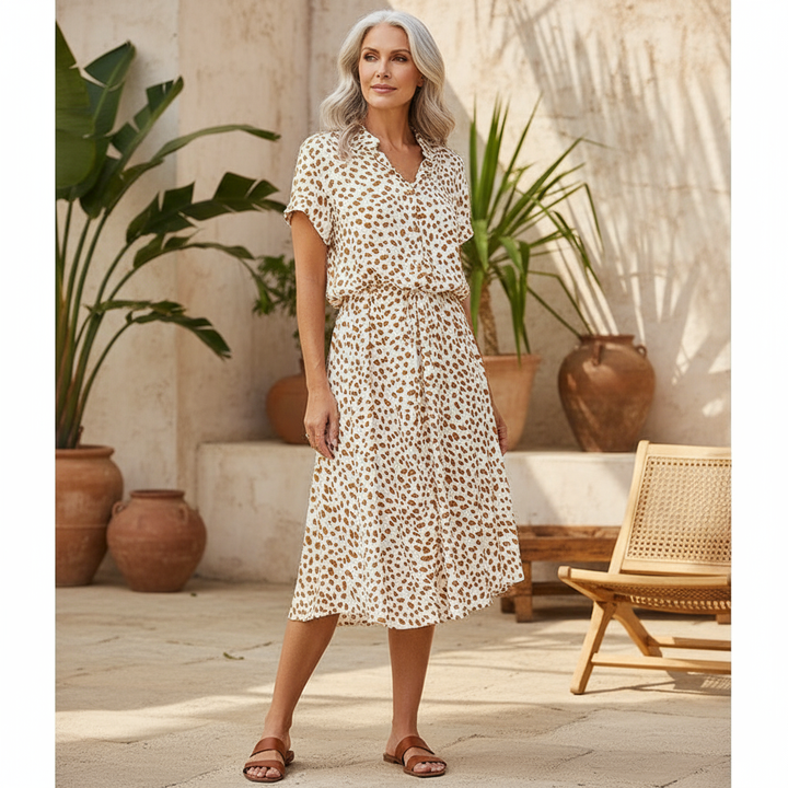 Valantomode | Dress Printed Summer Fashion