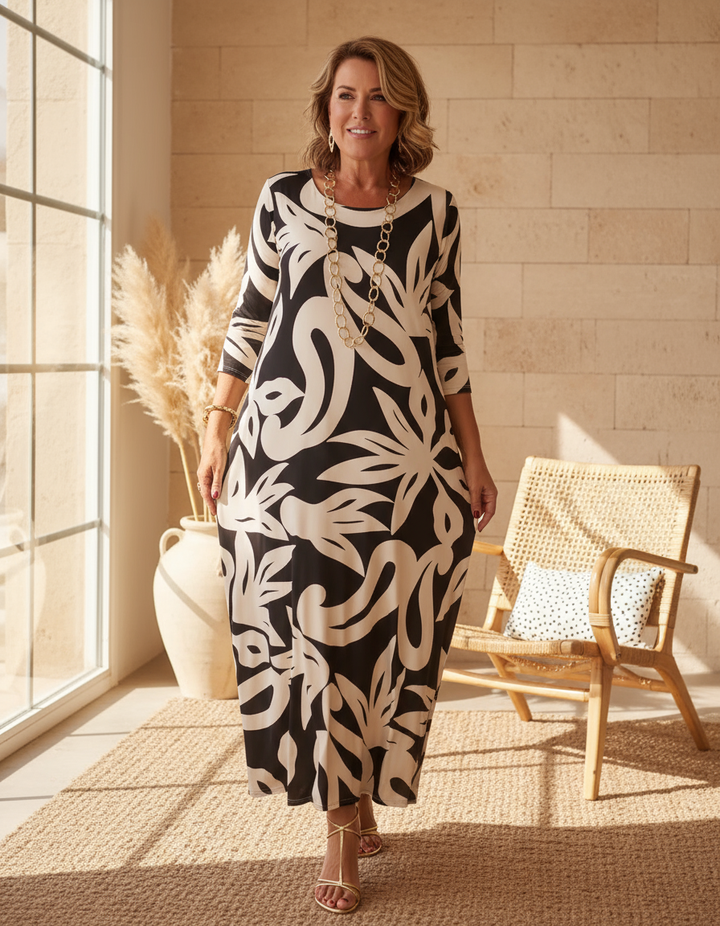 Valantomode | Dress - Abstract Pattern