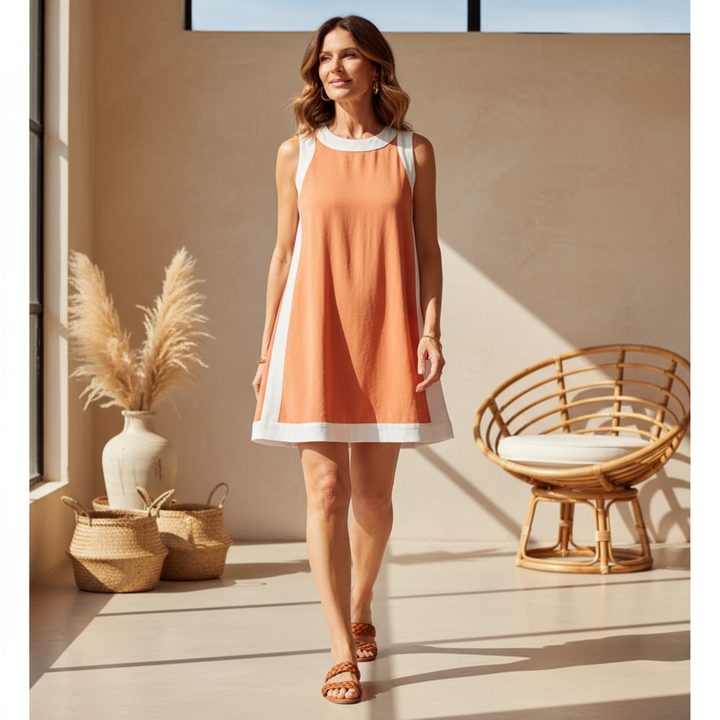 Valantomode | Dress Featuring Relaxed Fit Breeze Design