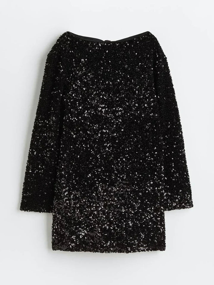 Valantomode | Shimmering Glitter Cocktail Dress Perfect for Night Out