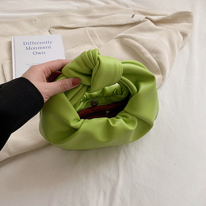 Valantomode | The ‘Aurelius’ Veridian Orbit Monolith – Women's Premium Olive Green Hobo Handbag