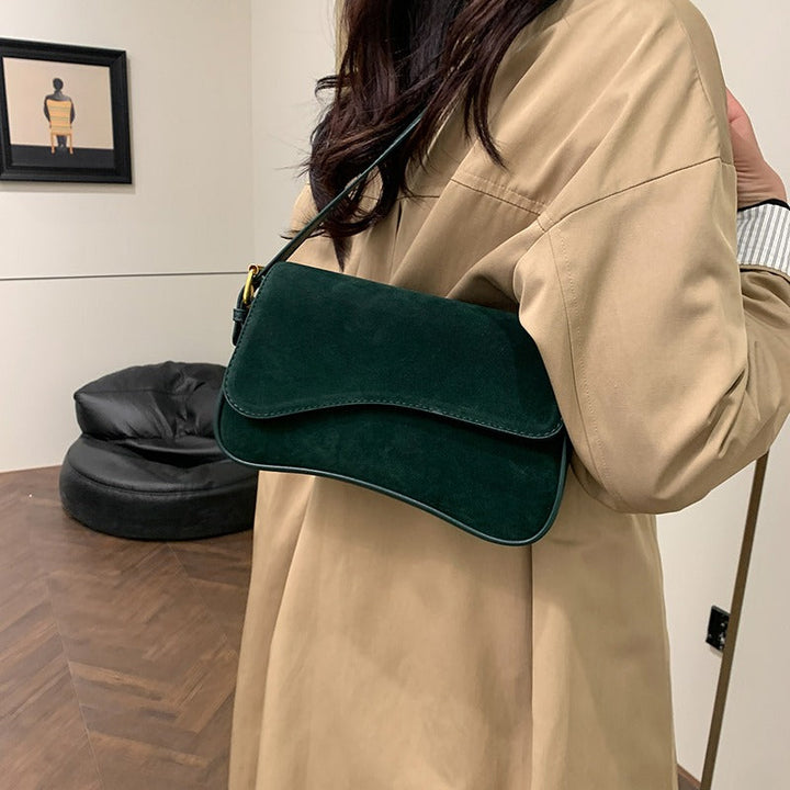 Valantomode | The ‘Aurelius’ Olivia Textural Garrison – Women's Premium Suede Crossbody Bag