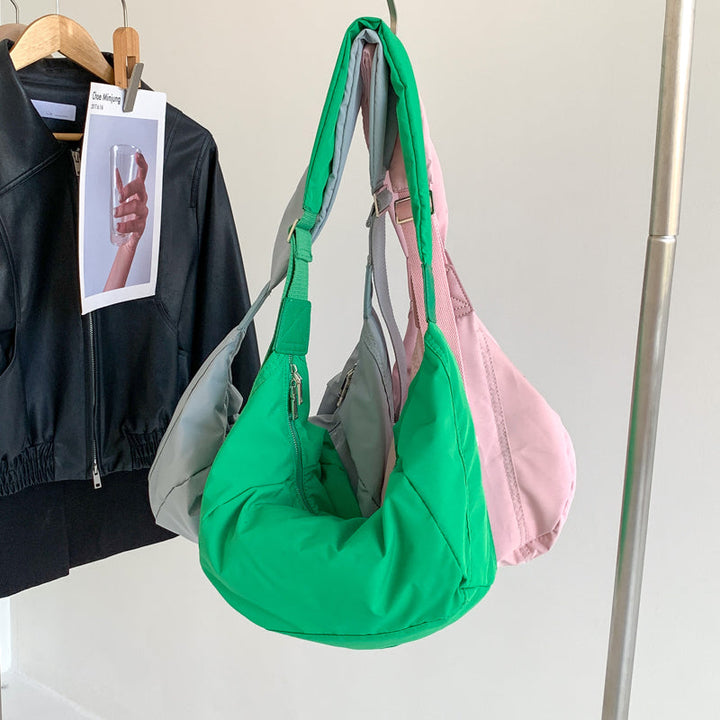 Valantomode | The Veridian Quilt Garrison – Women's Premium Puffer Hobo Crossbody Bag