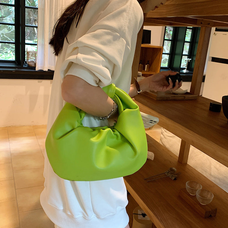Valantomode | The ‘Aurelius’ Veridian Orbit Monolith – Women's Premium Olive Green Hobo Handbag