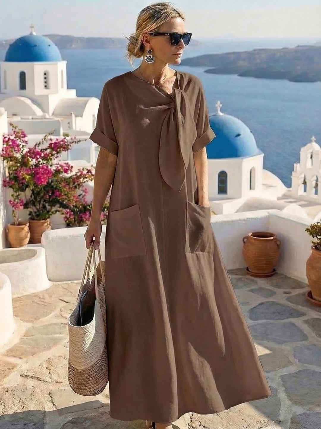 Valantomode | Stylish Dress with Pockets Ideal for Everyday Wear