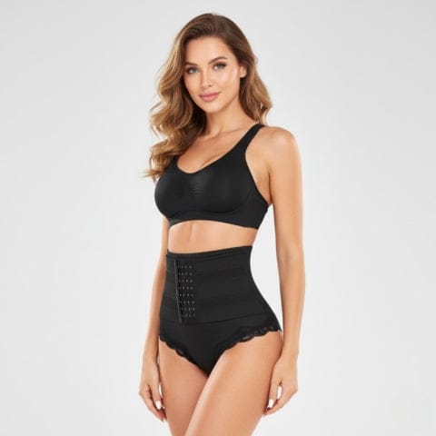 Valantomode | High Waist Lace Shaping Briefs for Women - Corset Style Trainer