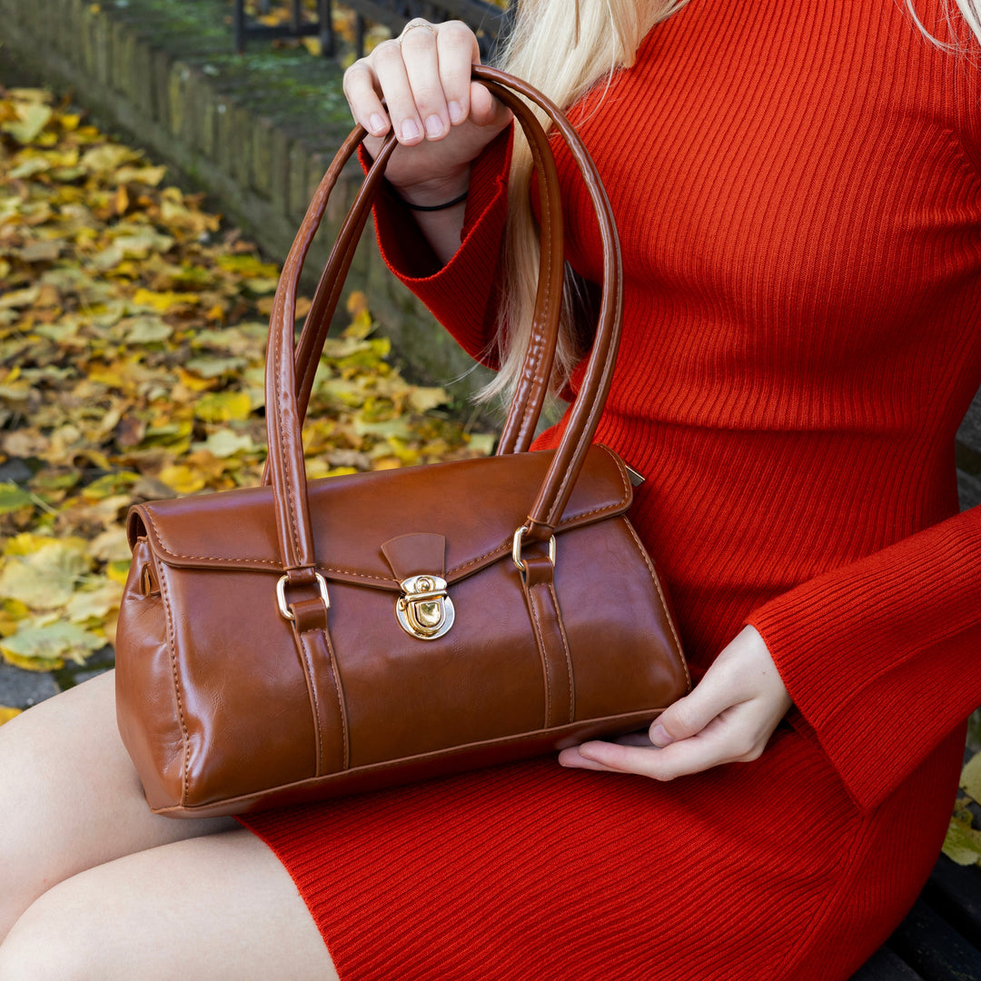 Valantomode | The Veridian Heritage Garrison – Women's Premium Vintage-Inspired Vegan Leather Shoulder Bag