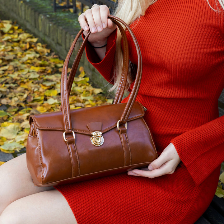 Valantomode | The Veridian Heritage Garrison – Women's Premium Vintage-Inspired Vegan Leather Shoulder Bag