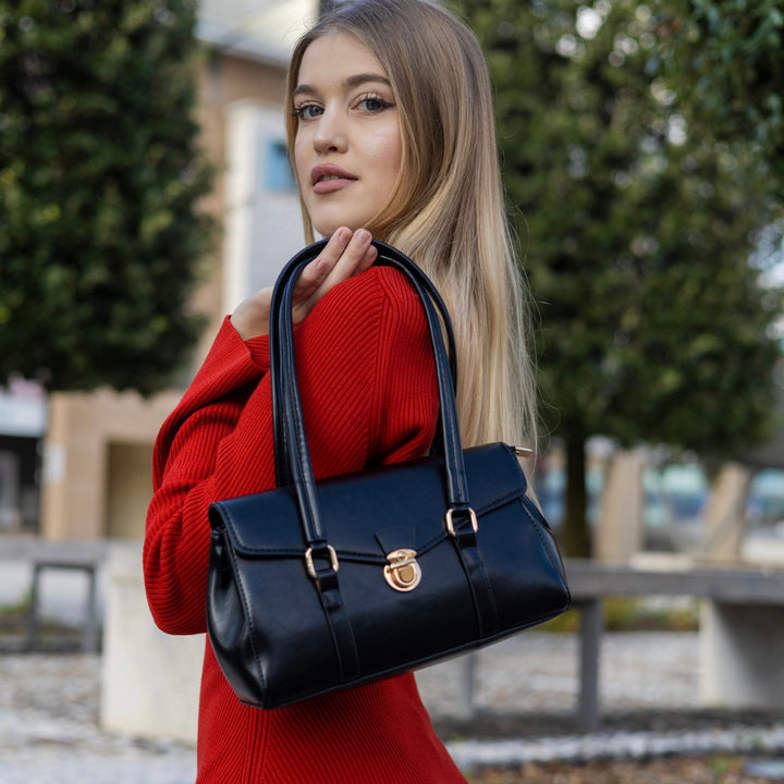 Valantomode | The Veridian Heritage Garrison – Women's Premium Vintage-Inspired Vegan Leather Shoulder Bag