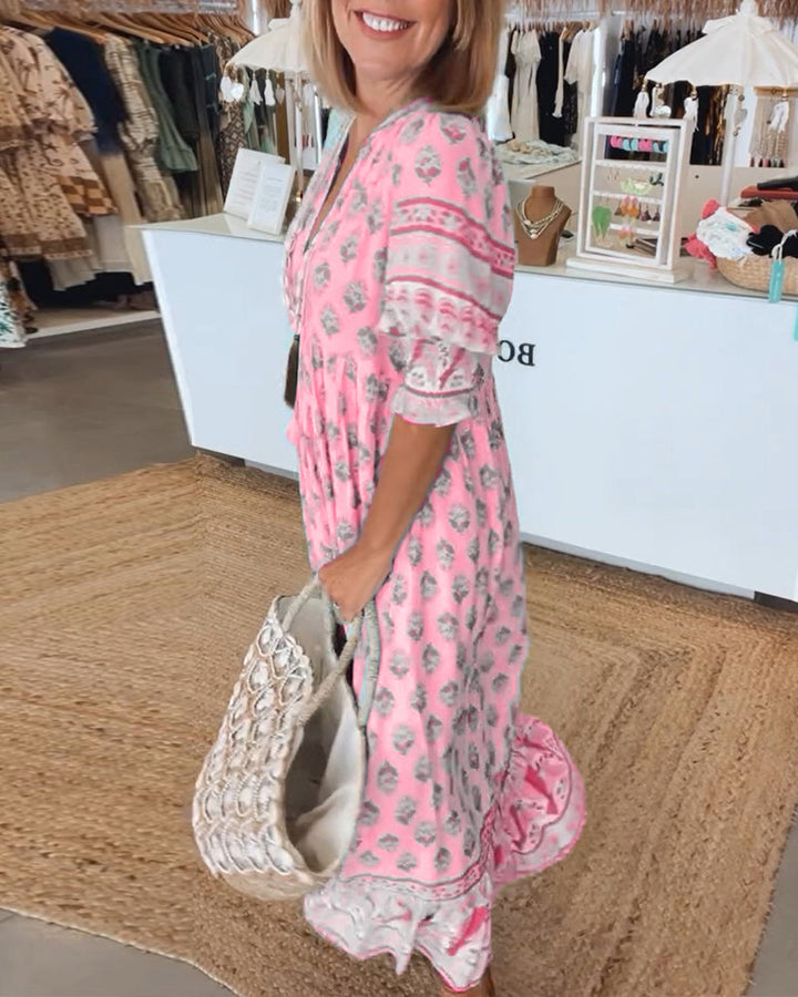 Valantomode | Bohemian Dress - Women's Fashion