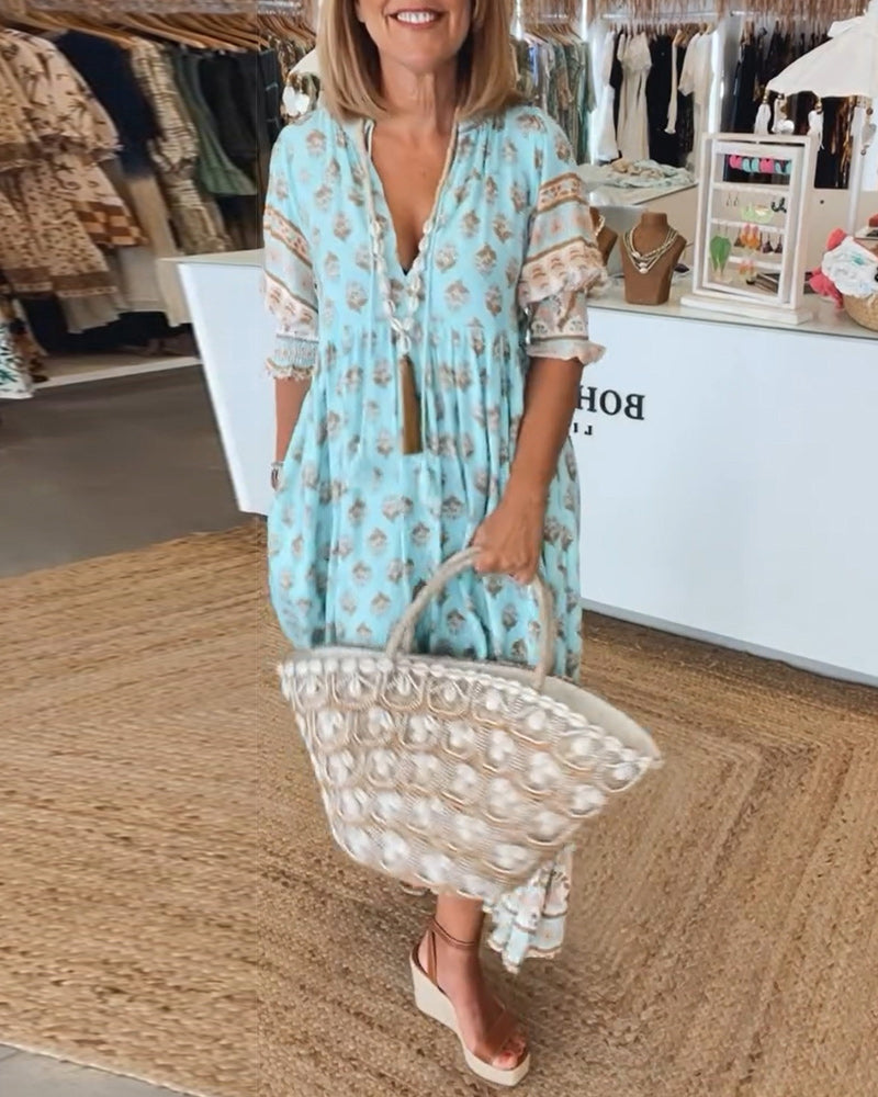 Valantomode | Bohemian Dress - Women's Fashion