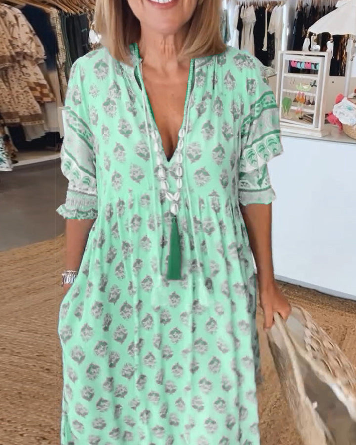 Valantomode | Bohemian Dress - Women's Fashion