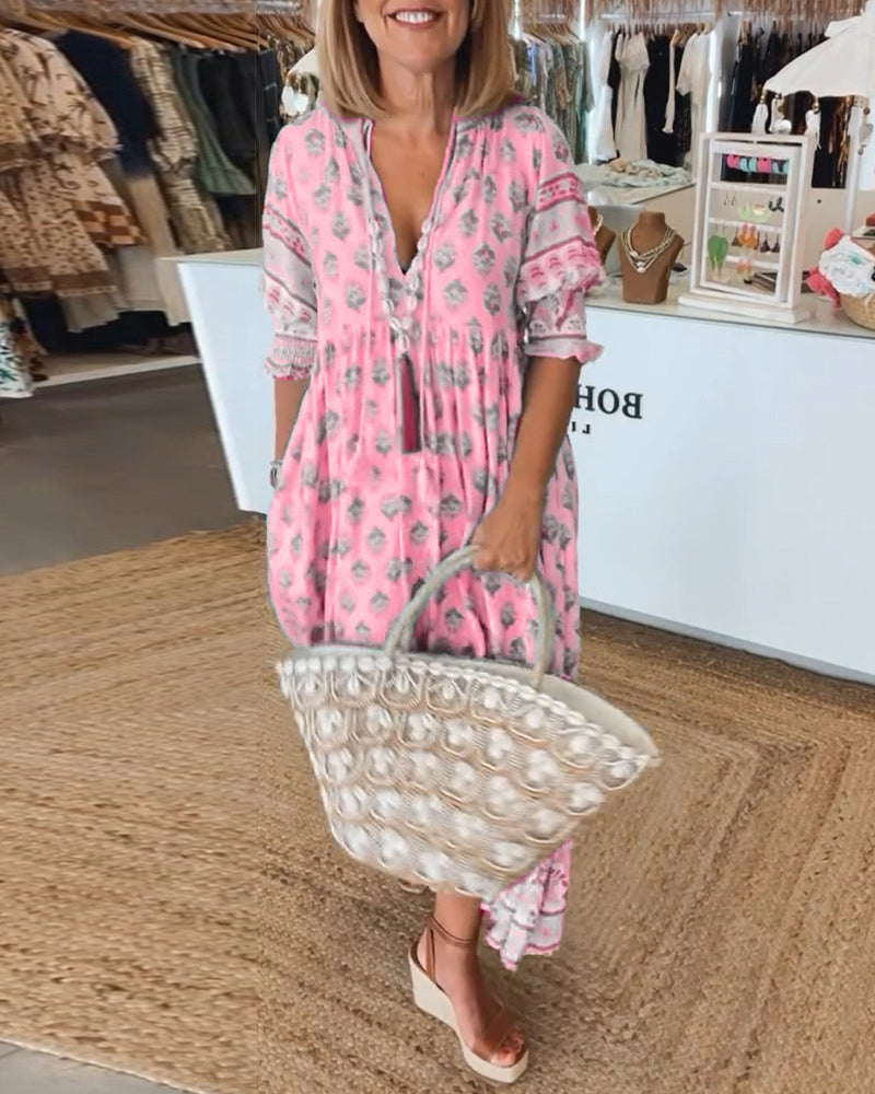 Valantomode | Bohemian Dress - Women's Fashion
