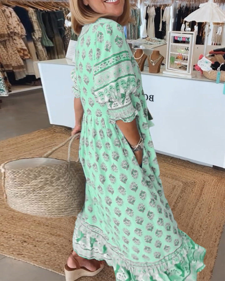 Valantomode | Bohemian Dress - Women's Fashion