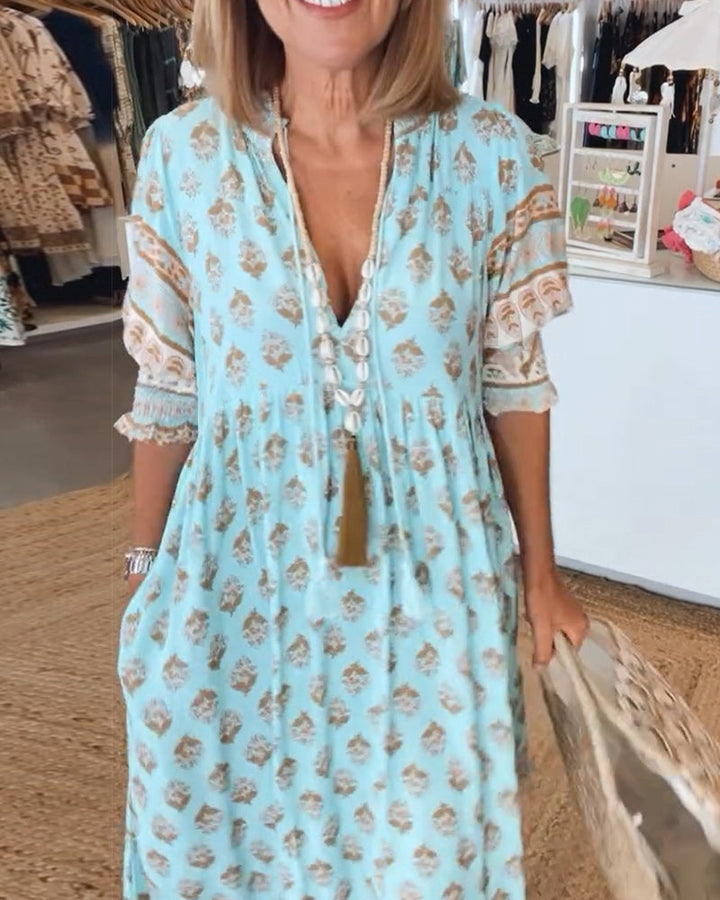 Valantomode | Bohemian Dress - Women's Fashion