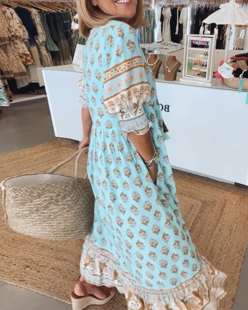 Valantomode | Bohemian Dress - Women's Fashion