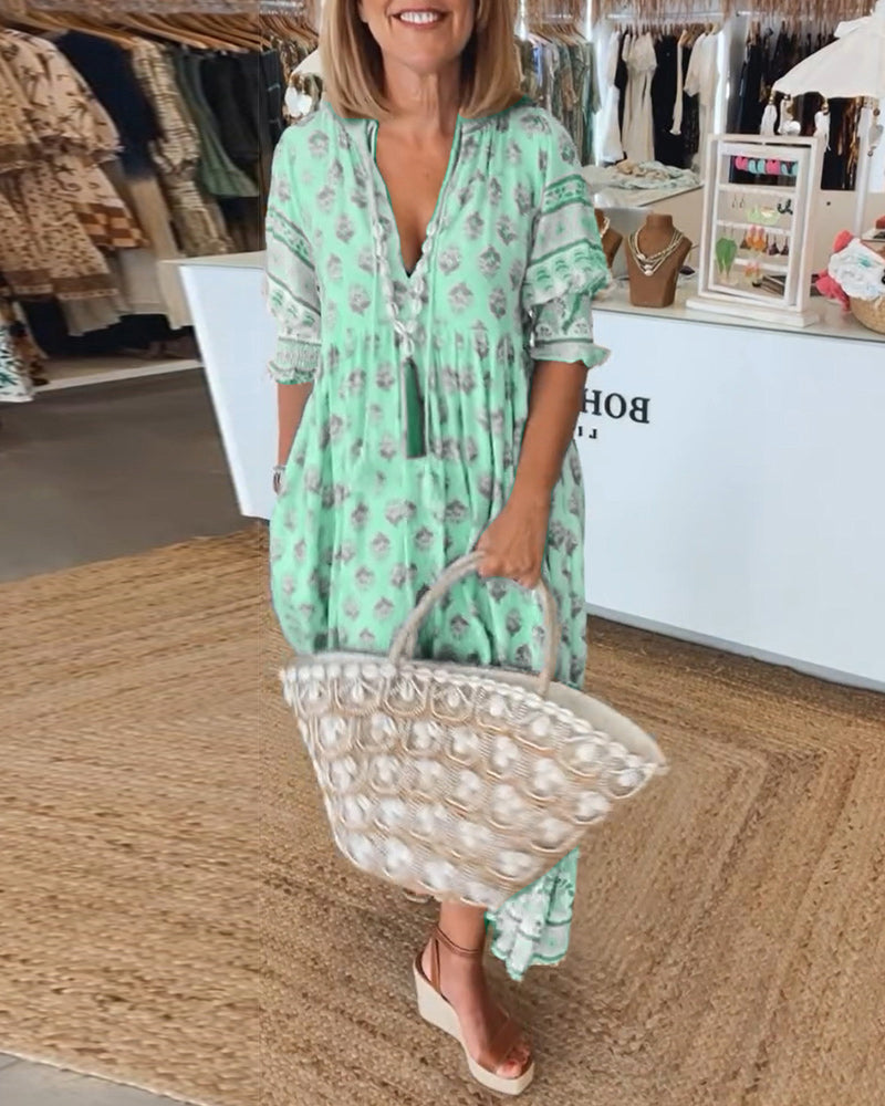 Valantomode | Bohemian Dress - Women's Fashion
