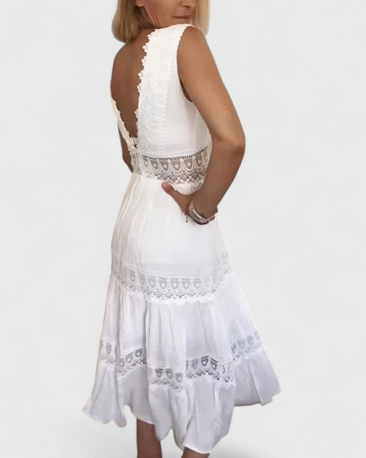 Valantomode | Chic Midi Dress for Effortless Sophistication Every Day