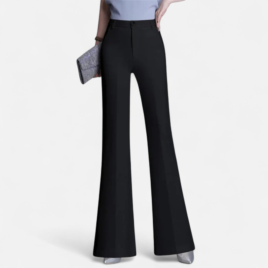 Valantomode | Women’s Slim-Fit High-Waist Flared Pants