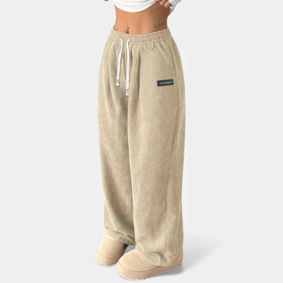 Valantomode | Women’s Drawstring Wide‑Leg Trousers – Fluid Sovereignty & Architectural Ease