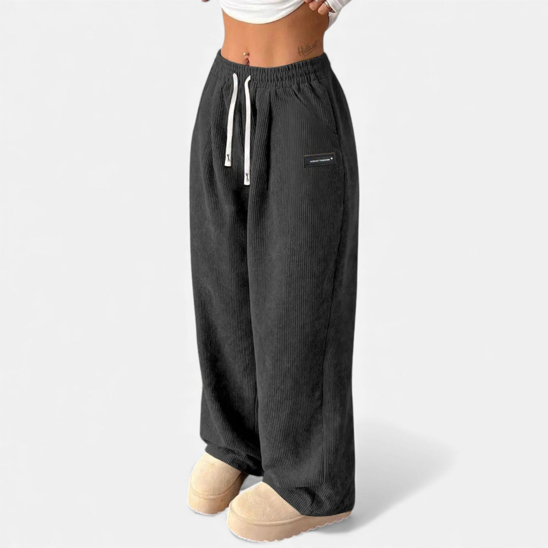 Valantomode | Women’s Drawstring Wide‑Leg Trousers – Fluid Sovereignty & Architectural Ease