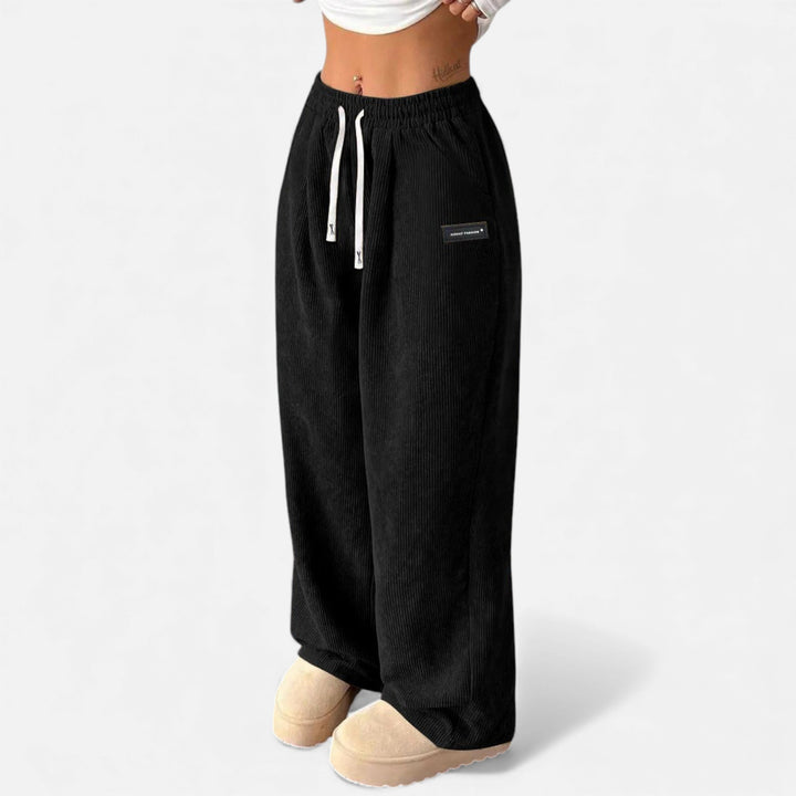 Valantomode | Women’s Drawstring Wide‑Leg Trousers – Fluid Sovereignty & Architectural Ease
