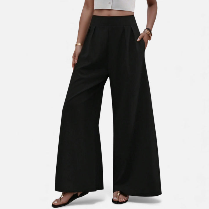 Valantomode | Women’s Relaxed Wide-Leg Trousers – Statuesque Sovereignty & Linear Poise