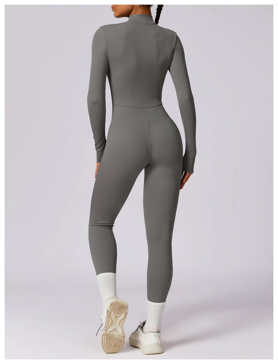 Valantomode | Full Shaping One-Piece Sports Jumpsuit with Front Zipper