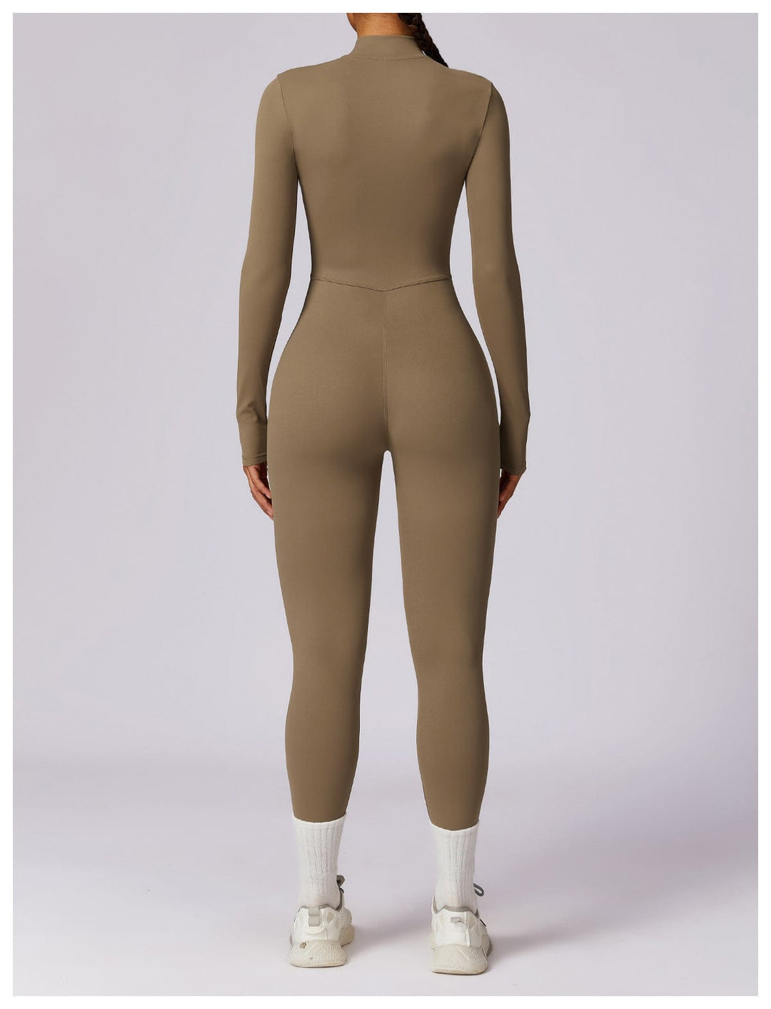 Valantomode | Full Shaping One-Piece Sports Jumpsuit with Front Zipper
