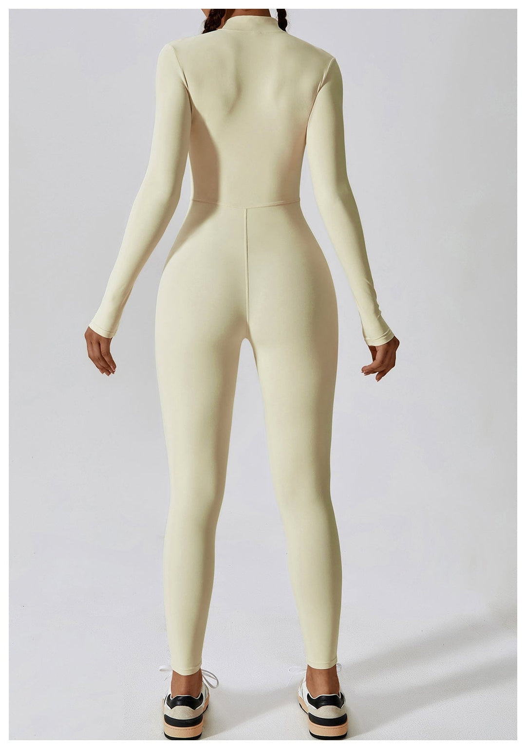 Valantomode | Full Shaping One-Piece Sports Jumpsuit with Front Zipper