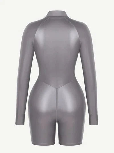 Valantomode | Front Zipper Long Sleeve Shaping Sauna Suit