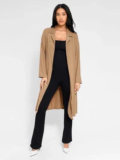 Valantomode | Flared Jumpsuit with Low Back and Tummy Control