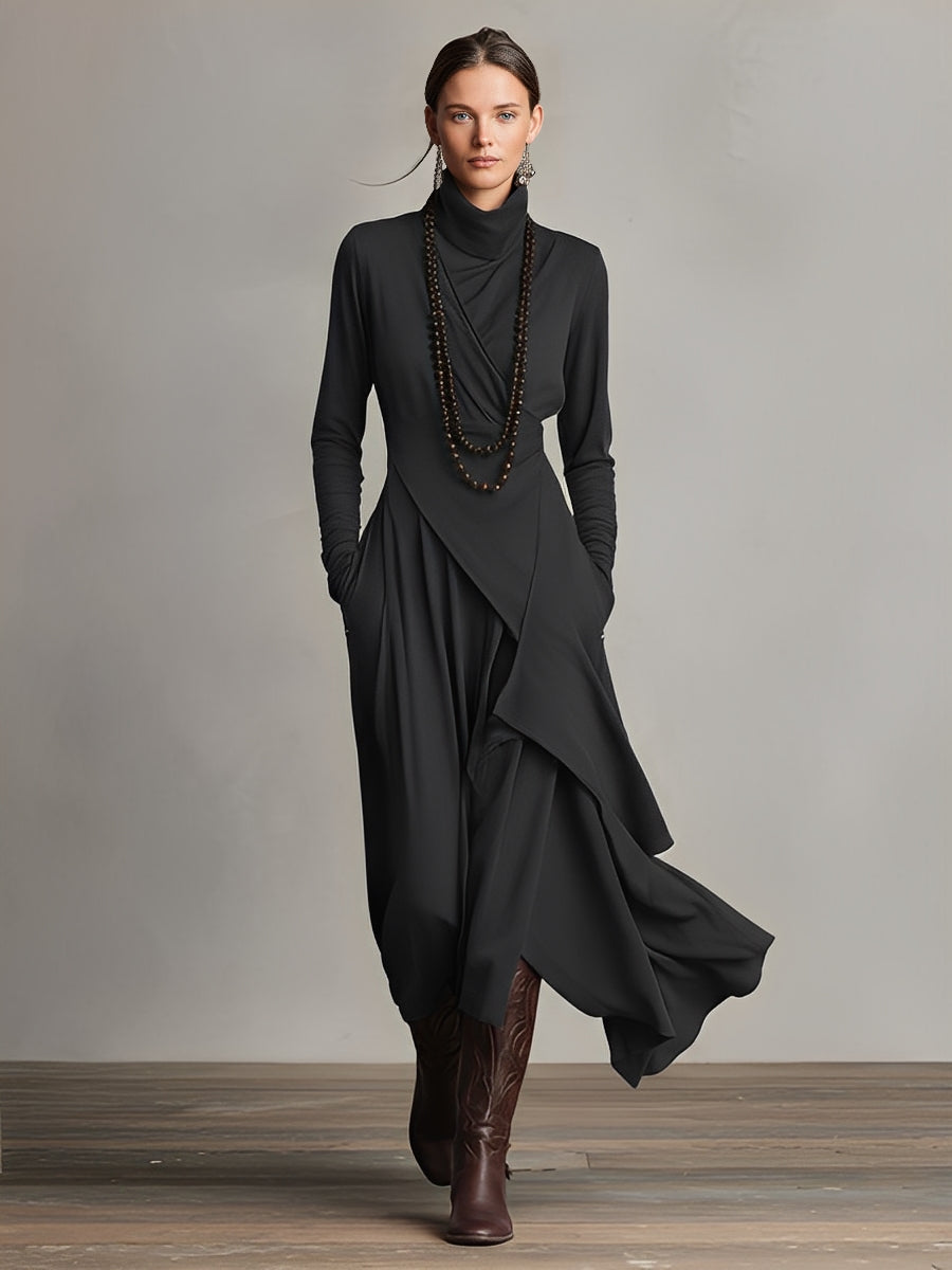 Valantomode | Stylish Draped Dress Perfect for Women’s Evening Events