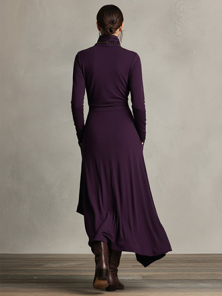 Valantomode | Stylish Draped Dress Perfect for Women’s Evening Events