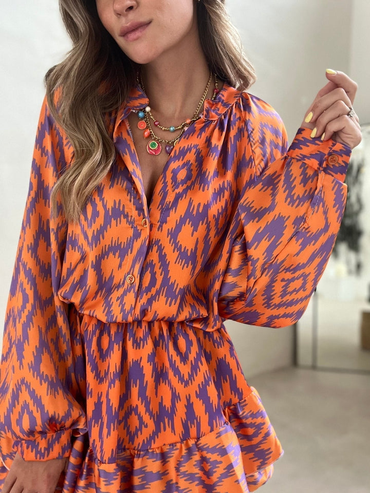 Valantomode | Ikat Print Playsuit for Stylish Summer Vibes