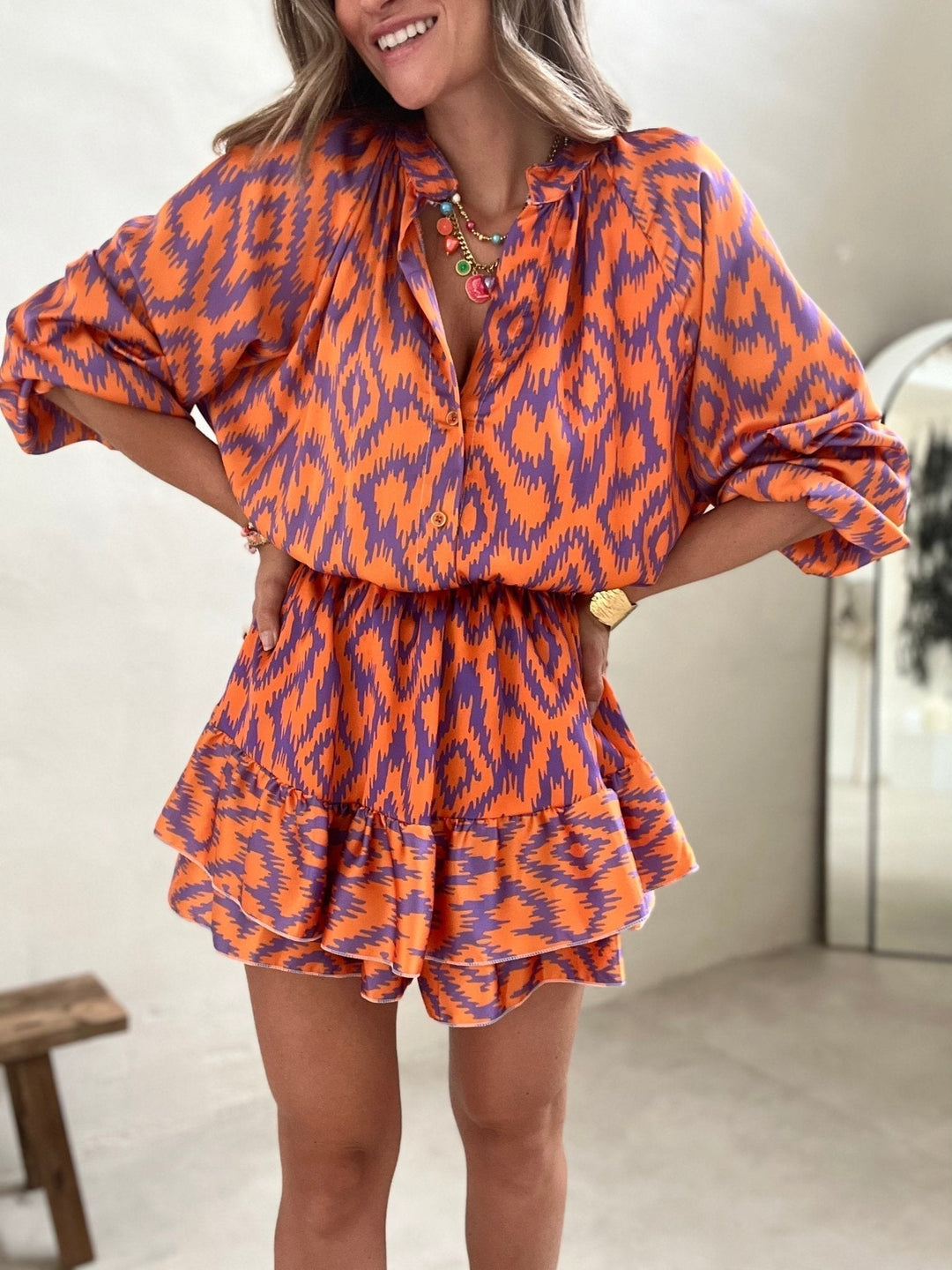 Valantomode | Trendy Mini Dress for Casual Outings and Parties