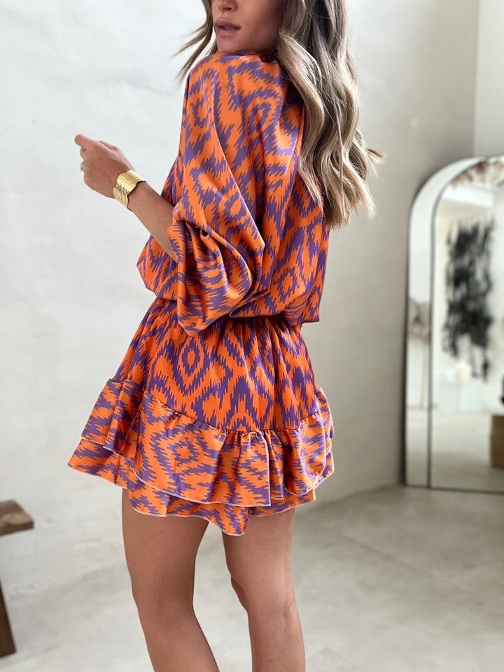 Valantomode | Ikat Print Playsuit for Stylish Summer Vibes