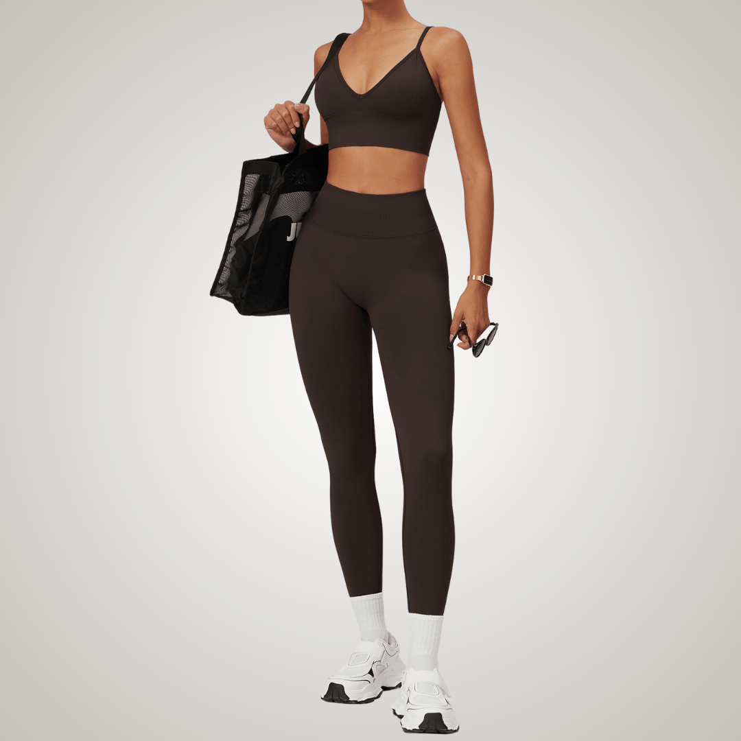 Valantomode | Seamless High-Waisted Yoga Leggings for Women - Bum-Lifting, Tummy Control, Perfect for Workouts & Gym