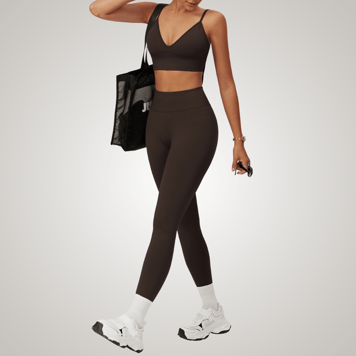 Valantomode | Seamless High-Waisted Yoga Leggings for Women - Bum-Lifting, Tummy Control, Perfect for Workouts & Gym