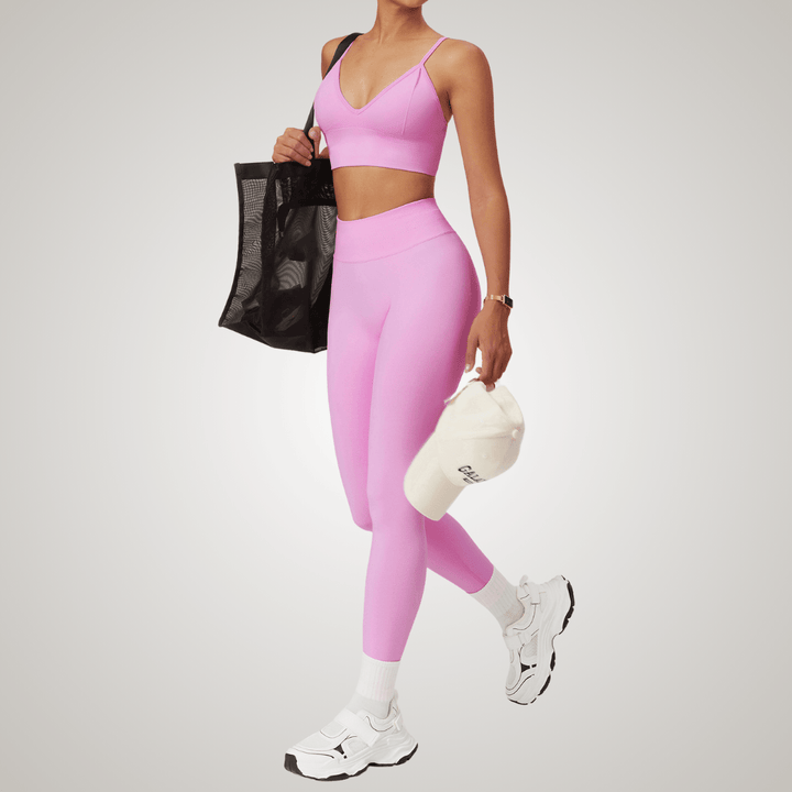 Valantomode | Seamless High-Waisted Yoga Leggings for Women - Bum-Lifting, Tummy Control, Perfect for Workouts & Gym