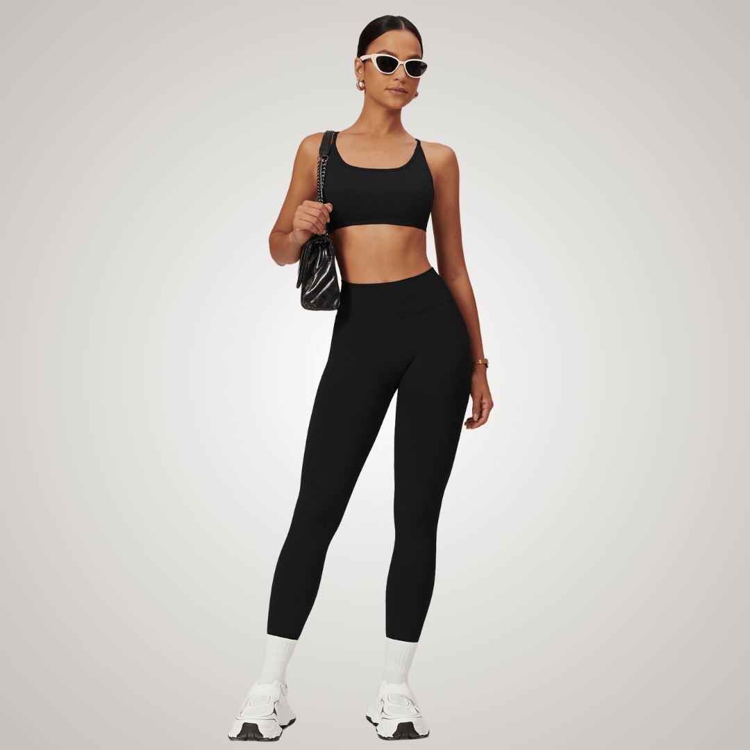 Valantomode | Seamless High-Waisted Yoga Leggings for Women - Bum-Lifting, Tummy Control, Perfect for Workouts & Gym