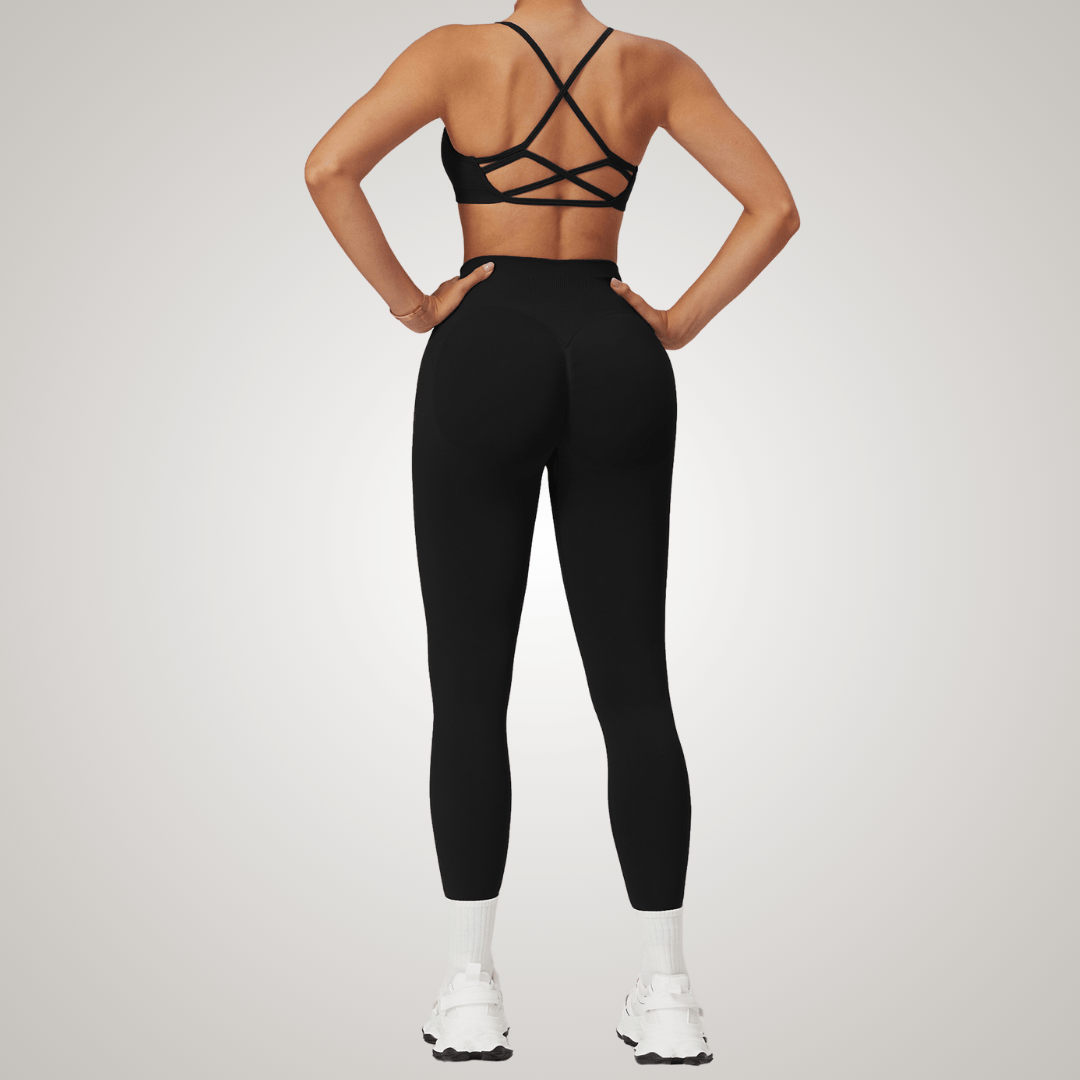 Valantomode | Seamless High-Waisted Yoga Leggings for Women - Bum-Lifting, Tummy Control, Perfect for Workouts & Gym