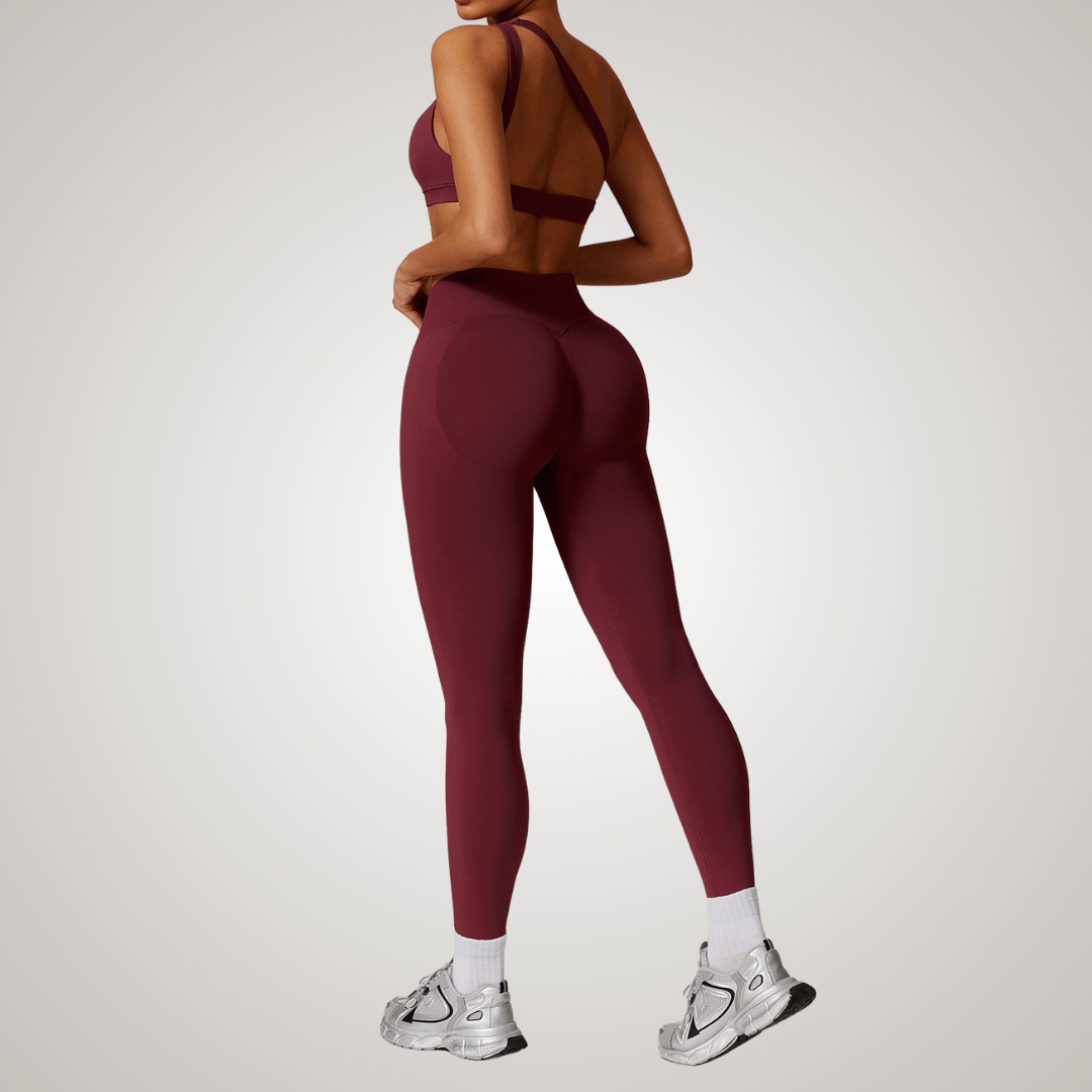 Valantomode | Seamless High-Waisted Yoga Leggings for Women - Bum-Lifting, Tummy Control, Perfect for Workouts & Gym