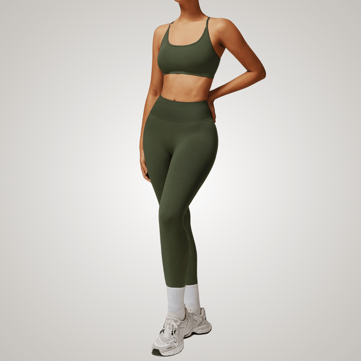Valantomode | Seamless High-Waisted Yoga Leggings for Women - Bum-Lifting, Tummy Control, Perfect for Workouts & Gym