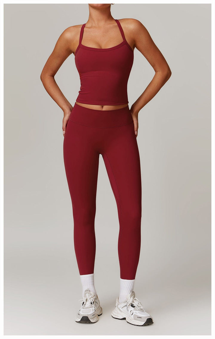 Valantomode | High-Waisted Hip-Enhancing Activewear Leggings for Gym and Sports